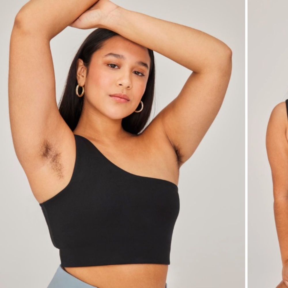 Girlfriend Collective One-Shoulder Bianca Bra M